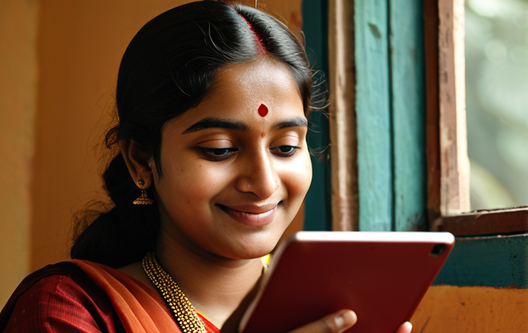 스토리텔러와 디지털 시대의 도전 과제 - **Prompt 1: The Heart of Digital Connection**
A close-up, warm, and inviting portrait of a young...