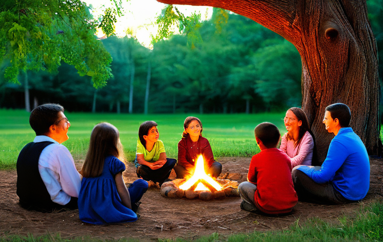 스토리텔러 실무 연수 과정 - **The Enchanting Story Circle**
A vibrant, heartwarming scene depicting a diverse group of peopl...