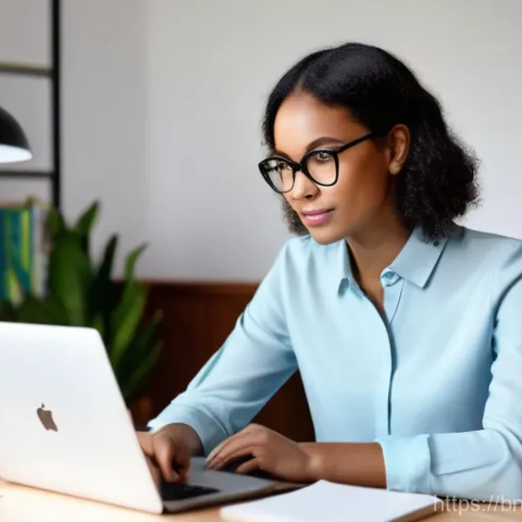 스토리텔러 자격증과 관련된 준비 과정과 성공 전략 분석과 연구 - **Prompt:** A young, enthusiastic woman in her late 20s, wearing smart casual attire (e.g., a neatly...