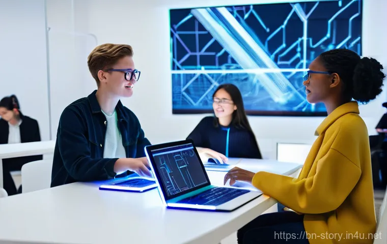 스토리텔러가 준비하는 프리젠테이션 팁 - **Prompt:** A diverse group of professionals, impeccably dressed in modern business attire, collabor... 스토리텔러가 준비하는 프리젠테이션 팁 - **Prompt:** A diverse group of professionals, impeccably dressed in modern business attire, collabor...