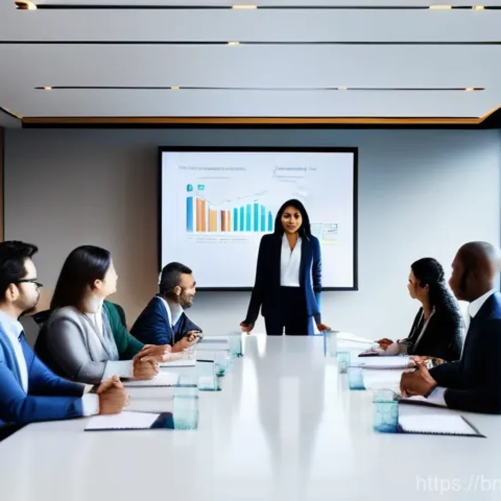 스토리텔러 연봉협상 전략 - **Prompt:** A confident female brand storyteller, in her late 30s, of South Asian descent, dressed i...