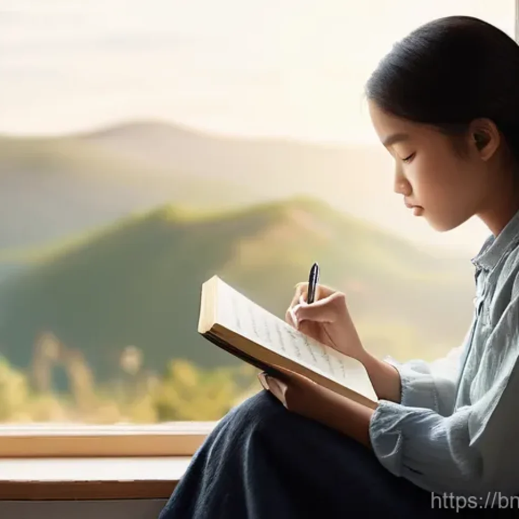 스토리텔러 커리어 로드맵 - **Prompt 1: Awakening the Inner Voice**
"A young person, dressed in modest, comfortable casual a...