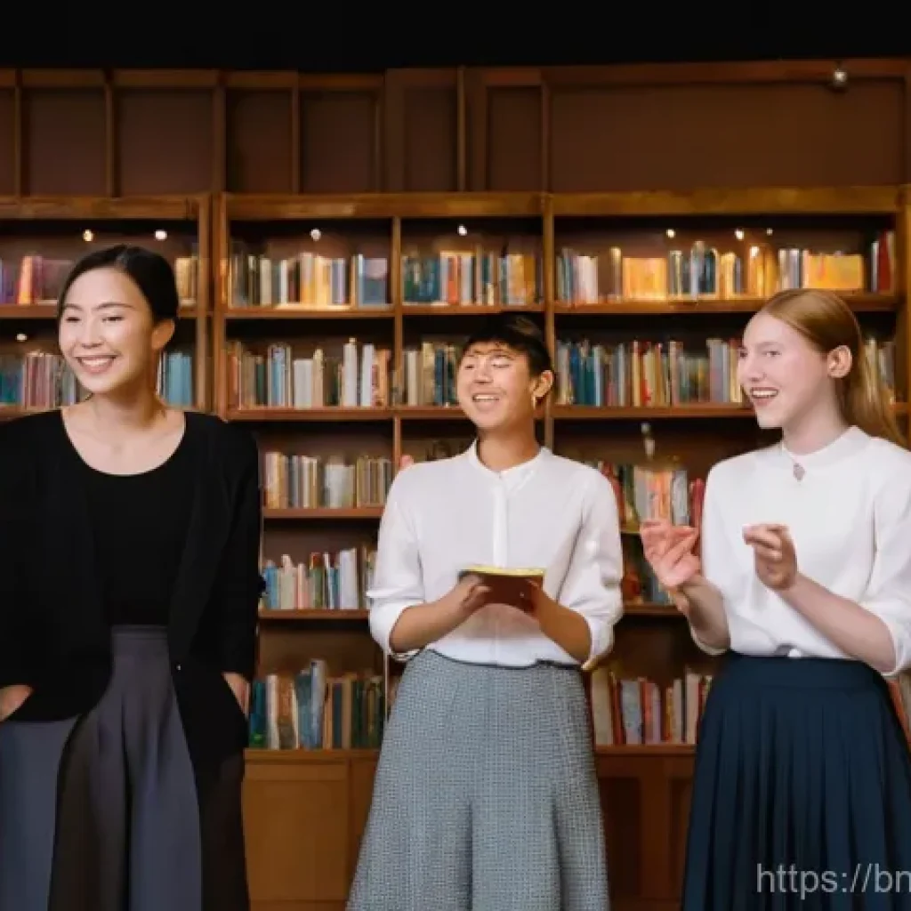 스토리텔러의 자격증 이후 진로 탐색 - **Prompt 1: The Captivating Storyteller**
A diverse group of adults and teenagers (aged 15+) are...