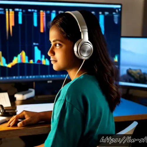 스토리텔러가 주목해야 할 최신 소프트웨어 - Photorealistic cinematic scene of a Bengali storyteller in a cozy Dhaka apartment studio using advan...